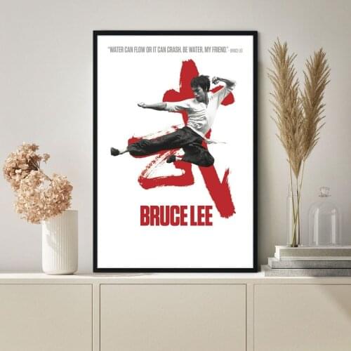 Bruce Lee Famous Quote Large Movie Poster Canvas Print Wall Painting Home Decoration ( No Frame )