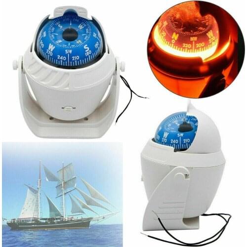 Electric Wire LED Light Vehicle Navigation Guide Sea Marine Boat Ship Compass