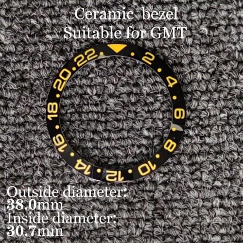 38mm 2021 New Style Advanced Engraved Ceramic Bezel Suitable For 40mm Case Accessories
