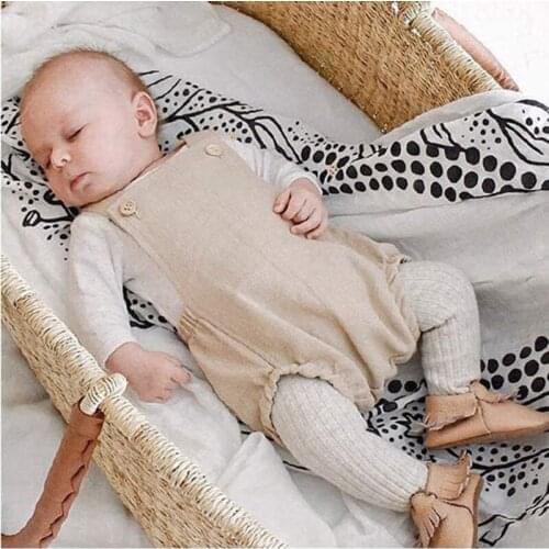 Baby Boys Rompers Jumpsuits Summer Fashion Cotton Simple Neutral New Born Baby Girls Suspender Playsuit Photography Baby Clothes