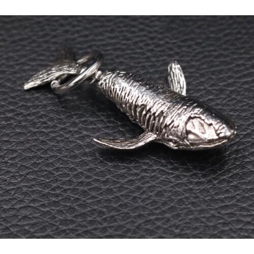 2pcs Silver Plated 3D Ocean Style Whale Metal Pendant Hip Hop Necklace Metal Accessories DIY Charm Jewelry Crafts Making M597