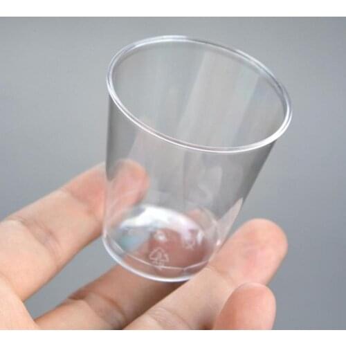 20PCS Mini Clear Plastic Disposable Party Shot Glasses Jelly Cups Tumblers Plastic Cup Birthday Kitchen Accessories Dropshipping