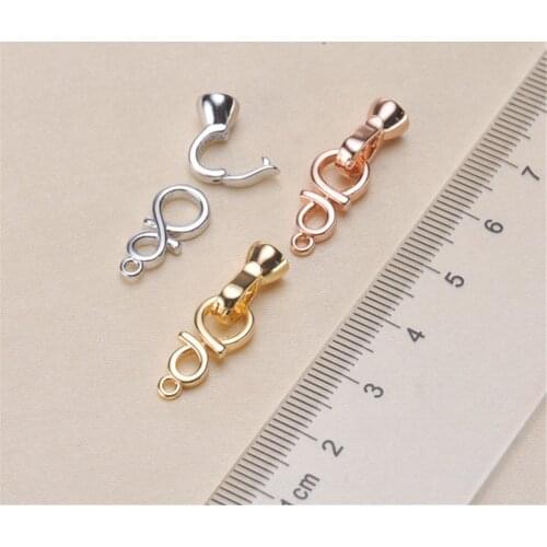Fashion Jewelry Findings,Alloy Copper Clasps Silver/Gold/Rose Gold Color Clasp Hooks For Necklace&Bracelet Chain Accessories