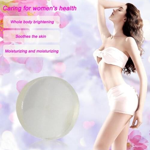 Natural Enzymes Whitening Crystal Soap Face Body Care Bleaching Skin Tender Transparent Shower Bleaching Soap Brightens Skin Ton