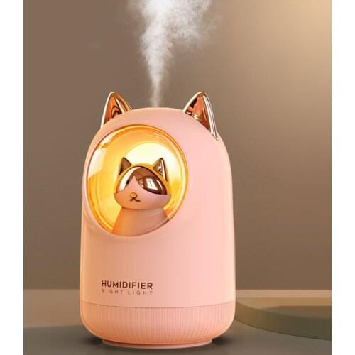New Cute Pet Humidifier Mini Household Small Moisturizing Aromatherapy Car Creativity Air Bear USB Humidifiers