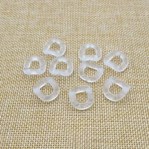 New arrival! 17x18mm Frosted clear chain Acrylic Beads for Earrings accessories parts,hand Made Jewelry Earring DIY