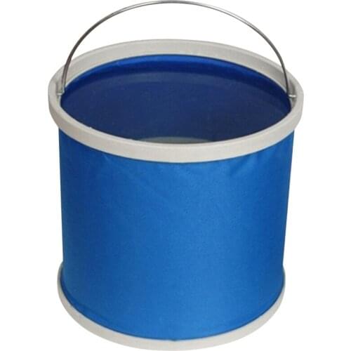 New Thickening Portable Folding Bucket Outdoor Camping Fishing Bucket Car Storage Container Car Wash Mop Bucket Cleaning Tools