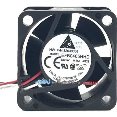EFB0405HHD 4020 5V 0.45A 4cm stop alarm double ball switch fan