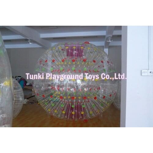 Pvc grass & water zorbing ball
