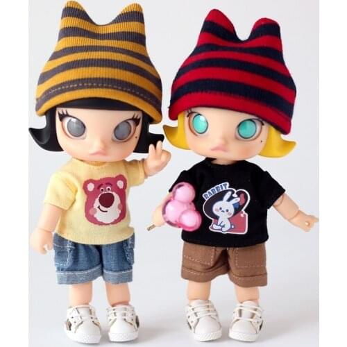 New Candy Colors Doll Clothes Fashion hat Cute knitted hat for ob11 Hats for obitsu11,Molly, 1/12bjd doll clothes accessories