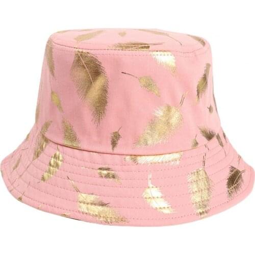 Hat Feather Print Cozy Fashion Accessories Summer Travel Beach Sun Hat for Outdoor