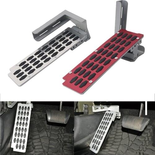 Car Styling Adjustable Left Foot Rest Pedal Brake Pedal Clutch Gas Pedal Pad Anti Slip Metal For Jeep Wrangler JK 2/4-Door