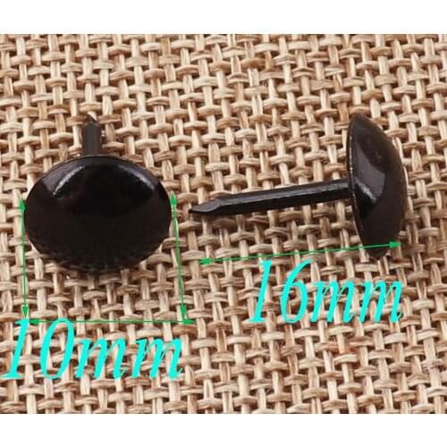 100 Pcs Black Upholstery Tacks,Nailhead Tacks Rivets Upholstery Tacks Nails,Thumb Tacks Old Tacks Studs Nails 10 mm -Wholesale