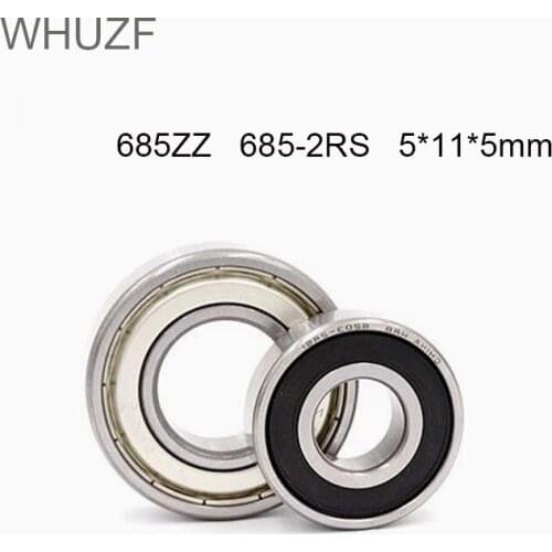 WHUZF Free Shipping 685ZZ 688 2RS Bearing ABEC-1 5/10PCS 5x11x5 mm Miniature 685 RS Ball Bearings 618/5ZZ EMQ Z3V3 Quality