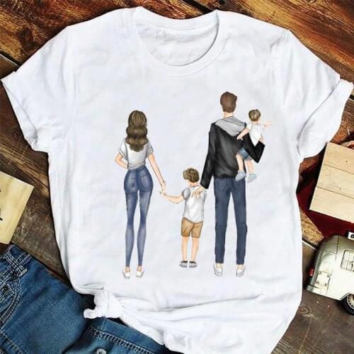 Women Fashion 90s Family Sweet Trend Style Mother Mom Mama Cartoon Tshirts Clothes Graphic T Top Lady Print Female Tee T-Shirt