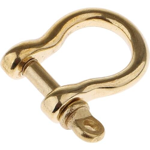 1pcs O Shape Brass Shackle Anchor Shackle for Outdoor Rope Bracelet