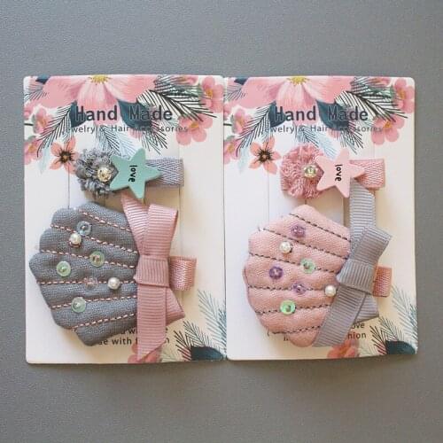 2setslot Floral Girls Hair Bows Cartoon Hair Clip Cute Kid Gauze Roll Hairpin Hair Clip Lovely Bows Flower Animal Bear Clip