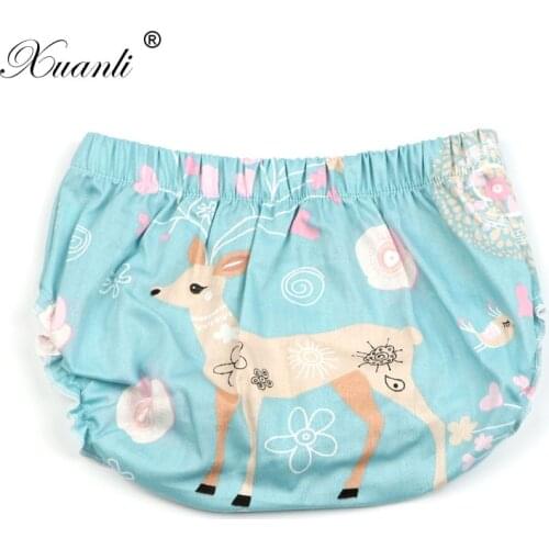 2020 MEW Baby Shorts 100% Cotton Newborn Bloomers Baby Panties Infant Christmas Deer Pattern Shorts Baby Girl Clothes