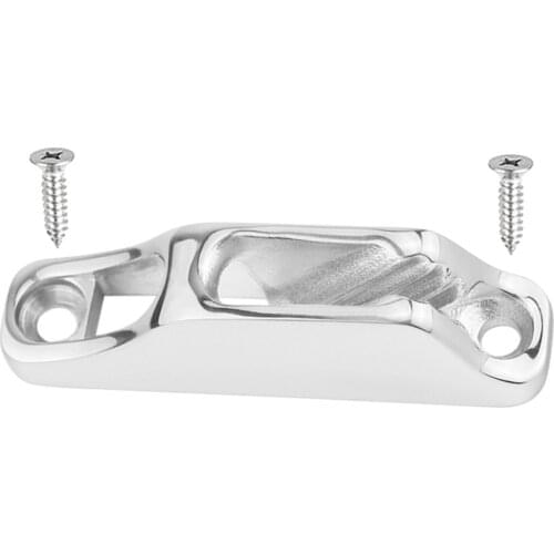 316 Marine Grade Stainless Steel Durable Boat Rope Clam Cleat Hardware Sailing Kayak Marine Accessories Silver