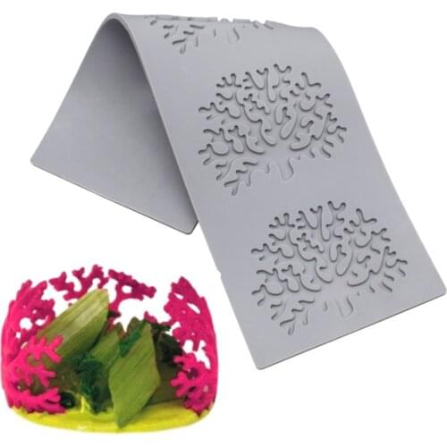 4 Cavity Coral Shape Chocolate Silicone Mold Cake Decoration Mould Mousse Decoration Tool Dessert Decoration Mould Cake Tools