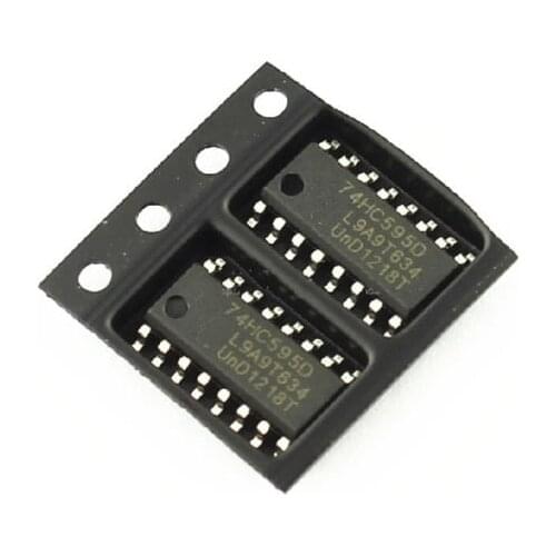 50PCS 74HC595D SOP16 74HC595 SOP SN74HC595DR SMD new and original IC