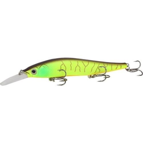 8 Colors 11cm/15.7g Artificial Suspension Minnow Plastic Hard Bait With 1# Hook Swimbait 3D Simulation Eyes Bionic Bait Fishing