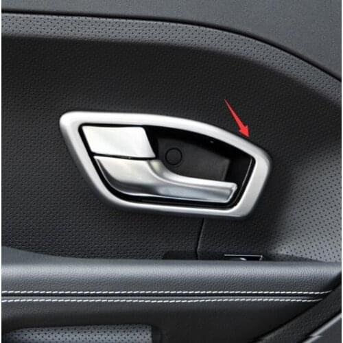 ABS Chrome For Land Rover Range Rover Evoque 2012+ Car inner door protector handle Bowl frame cover trim car styling