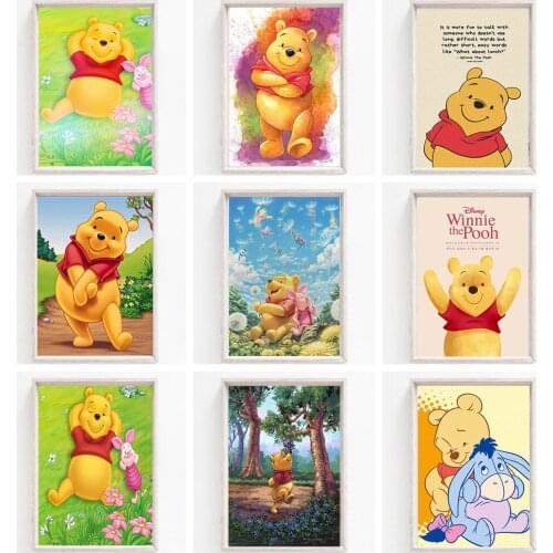 Diamond Embroidery Full Drill Wolf 5D DIY Diamond Painting Disney Winnie the Pooh Series Mosaic Handmade Home Decor