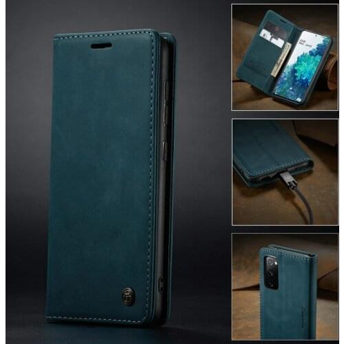 CaseMe Retro Flip For Samsung S20 FE A51 A41 A21S A31 Case For Samsung Note 20 S20 Ultra S10 Plus M31 M30s A71 Magnet Case