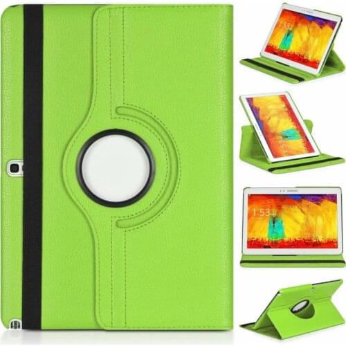 Case For Samsung Note 10.1inch 2014 vision 360 Degree Rotating Flip PU Leather Cover Tablet Cases for Galaxy Note 10.1 SM-P600