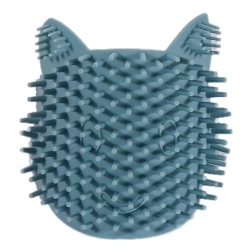 D7YE Cat Self Groomer 2 Pack Brush Massage Combs Wall Corner Groomers Soft Grooming for Short Long Fur Cats Toy Kitten Puppy