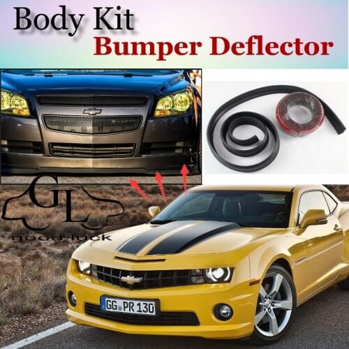 Bumper Lip Deflector Lips For Chevrolet Camaro 1982~2015 Bumblebee Spoiler Scratch Proof Adhesive Recommend Body Kit + Strip