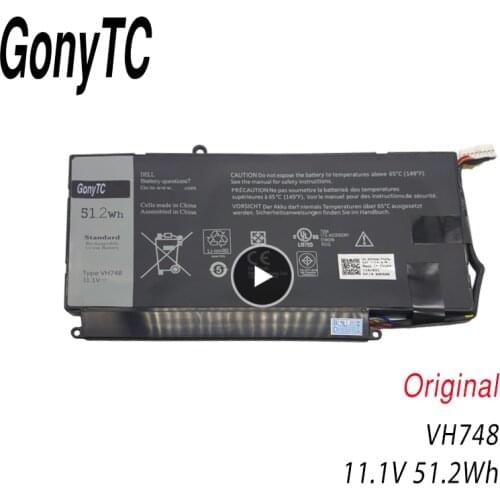 GONYTC Original VH748 Laptop battery For DELL Vostro 5460 5470 5560 14 5480 for Inspiron 14 5439 V5460D-1308 V5460D-1318