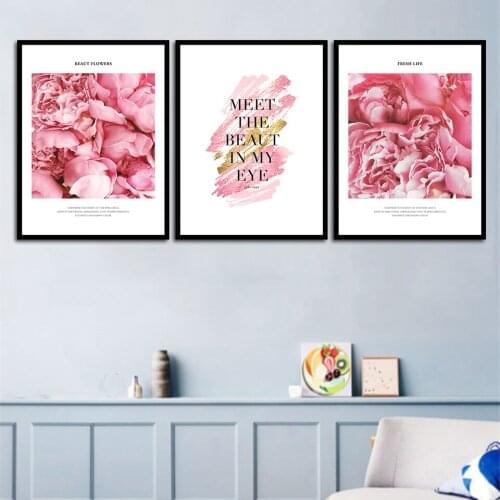 3 Pcs Beaut Flower Canvas Painting Modern Home Decoration Living Room Bedroom Canvas Print Painting Wall Decor Picture