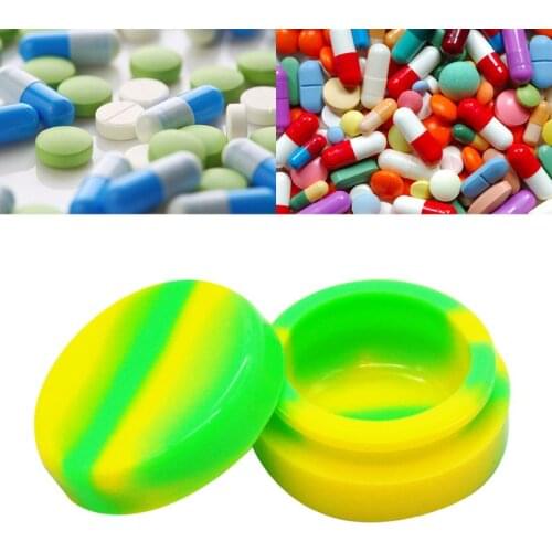 3ml Mini Silicone Case Pill Storage Organizer Tablets Dispenser Medicine Box Health Hygiene Bottle Portable Travel Accessory