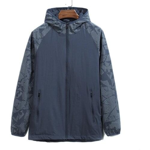 10XL 8XL 6XL New Mens Hooded Jacket Spring summer Fashion Windbreaker Waterproof Casual Bomber Jacket Zipper Coat Outwear