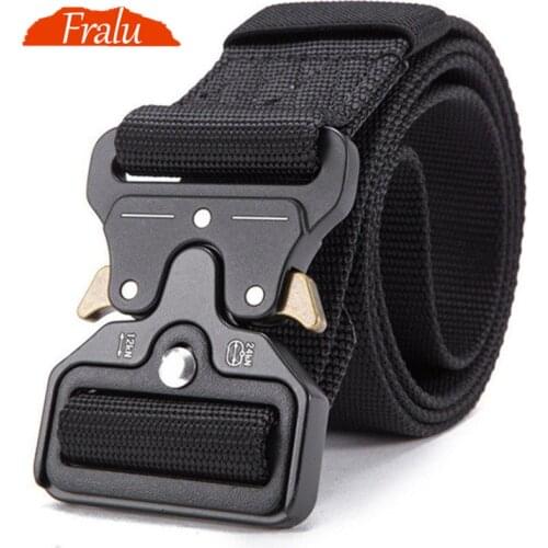 FRALU 2020 Hot Mens Tactical Belt Military Nylon Belt Outdoor multifunctional Training Belt High Quality Strap ceintures