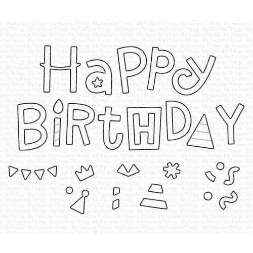 2021 AliliArts Metal Cutting Dies Happy Birthday diy Scrapbooking Photo Album Decorative Embossing PaperCard Crafts Die