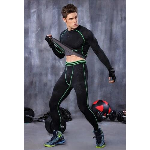 Mens Gym Workout Fitness Compression Tight Leggings Pants Bottom Lose Weight Lifting Bodybuilding Skin Tights Trousers