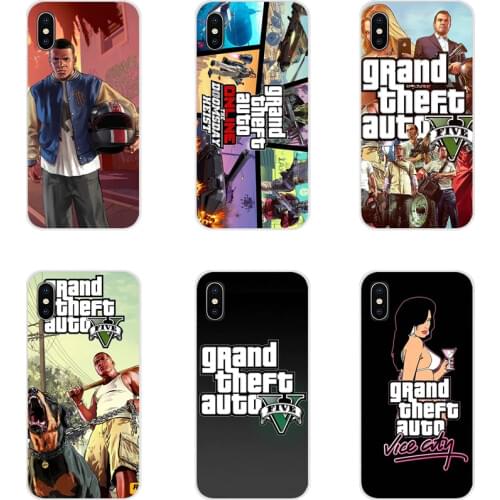Rockstar gta 5 Grand Theft Newly For Samsung A10 A30 A40 A50 A60 A70 Galaxy S2 Note 2 3 Grand Core Prime Soft Transparent Covers