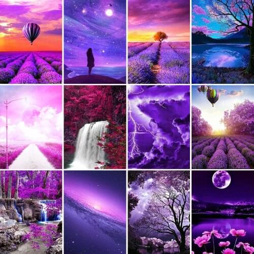New Arrival 5D DIY Diamond Painting Landscape Cross Stitch Kit Full Drill Embroidery Mosaic Art Picture of Rhinestones Decor