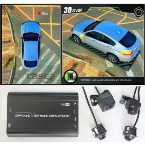 Night vision) HD 3D AVM 360 car surround view camera monitoring system 1080P, multi-view mode, support HDMI