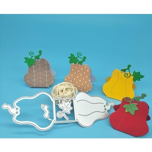 New 3D pumpkin chocolate box metal cutting mold for scrapbooking engraving stamp paper card photo album decoration