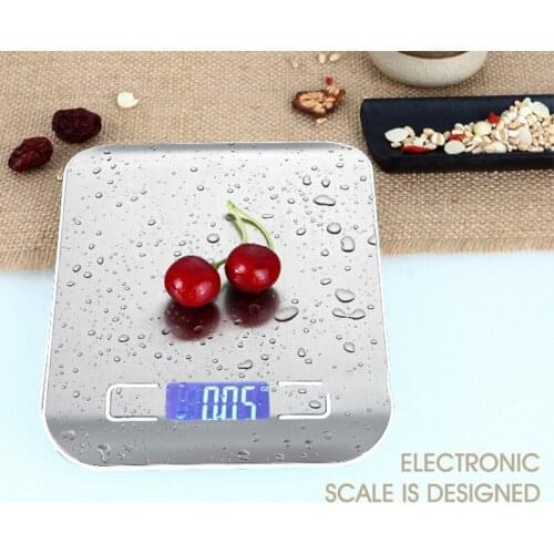 New Electronic Platform Scale Household Food Precision Stainless Steel Kitchen Baking Electronic Scale Food Scale Kitchen Tools
