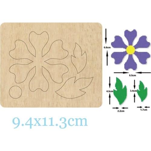 Flower/Leaf Earring Wood Cutting Dies For DIY Leather Cloth Paper Craft Fit Common Die Cutting Machines on the Market 2020 New