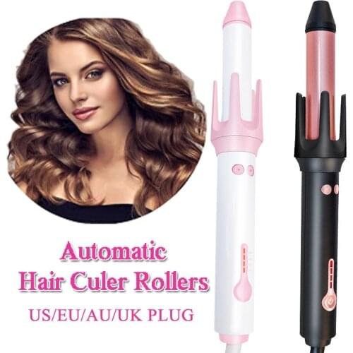 Automatic Rotating Hair Curler Rollers Ceramic Coating Curling Iron Hair Waver Wand Smoothing Curl Hair Styler Women Curly Tongs