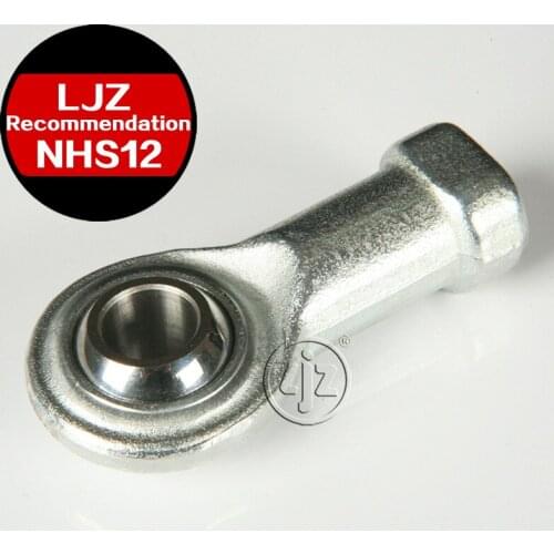 Steel to steel Mantenance free rod ends Bearings M12*1.75 Right and Left hand thread 12mm bore 1 Pieces/lot
