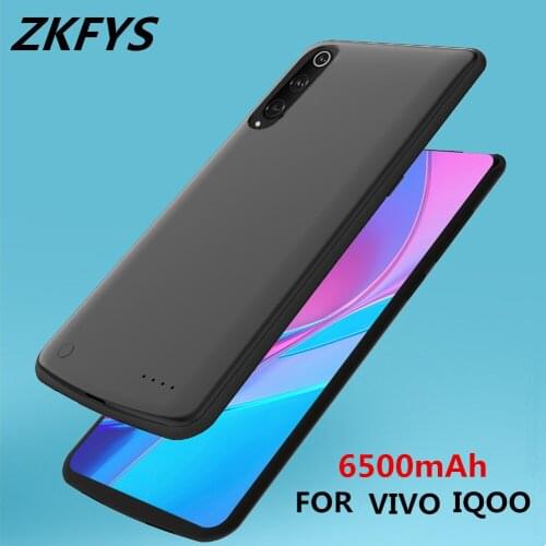 ZKFYS 6500mAh Large Capacity Fast Charger Power Bank Case For VIVO IQOO Ultra Thin Portable High Quality Power Bank Case
