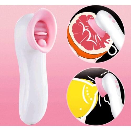 Tongue Vibrator Clitoris Sucker Sex Toys for Adults Women Vagina Nipple Stimulator Oral Clit Licking Masturbator Breast Massager