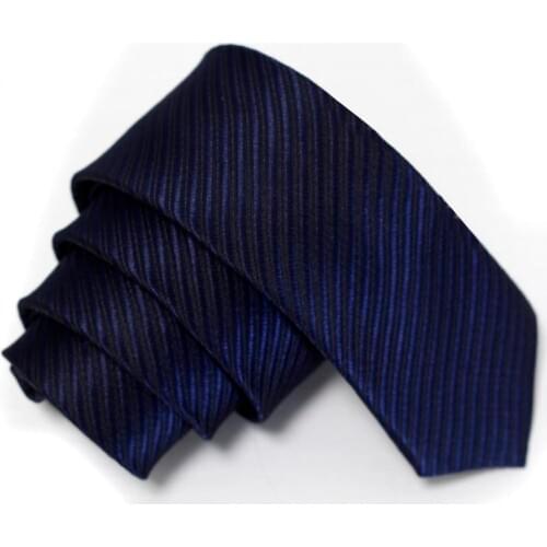 2018 Slim Ties neck Tie narrow Mens necktie striped Solid navy Polyester corbatas gravata